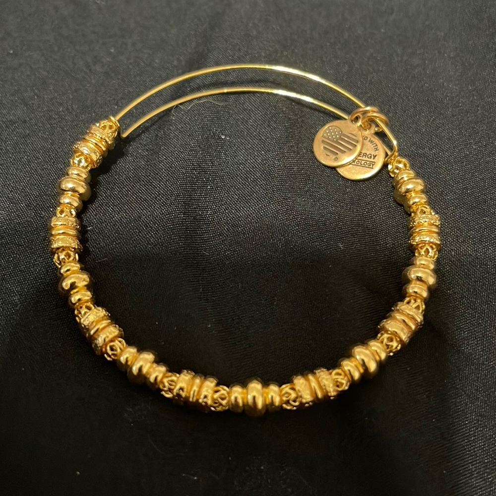ALEX AND ANI gold beaded bracelet